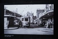 Black and white photography for tram in Alfred street old time , Circa 1954.